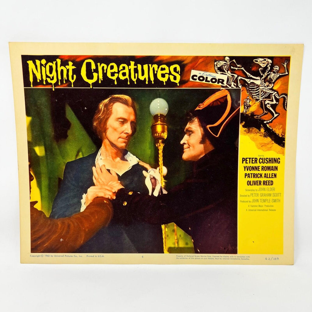 1962 Night Creatures Collectible movie Lobby Cards set of 8