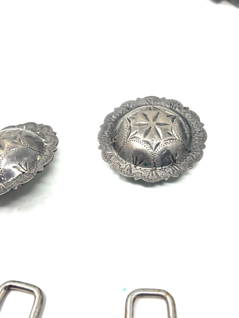 vintage Silver Fleming Horse Western Show Bit Copper Roller Equine Ring Snuffle
