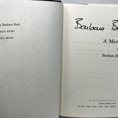 1994 Barbara Bush A Memoir Hardcover Book