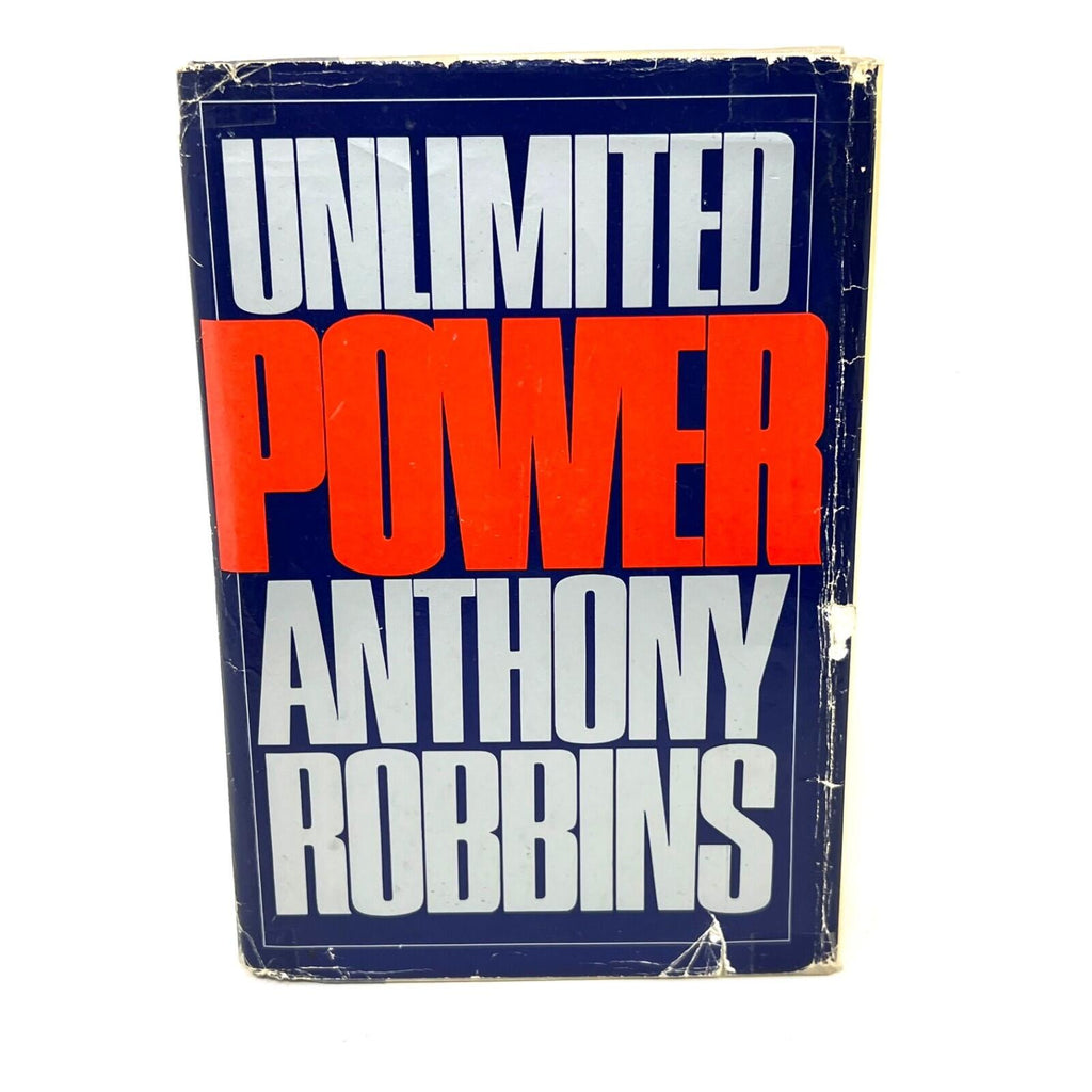 Unlimited Power Hardcover Book Tony Robbins First Edition 1986 HC DJ 2nd Print