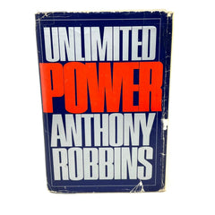 Unlimited Power Hardcover Book Tony Robbins First Edition 1986 HC DJ 2nd Print