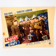 Caught In The Draft Vintage Movie Lobby Card (d) Bob Hope Dorothy Lamour