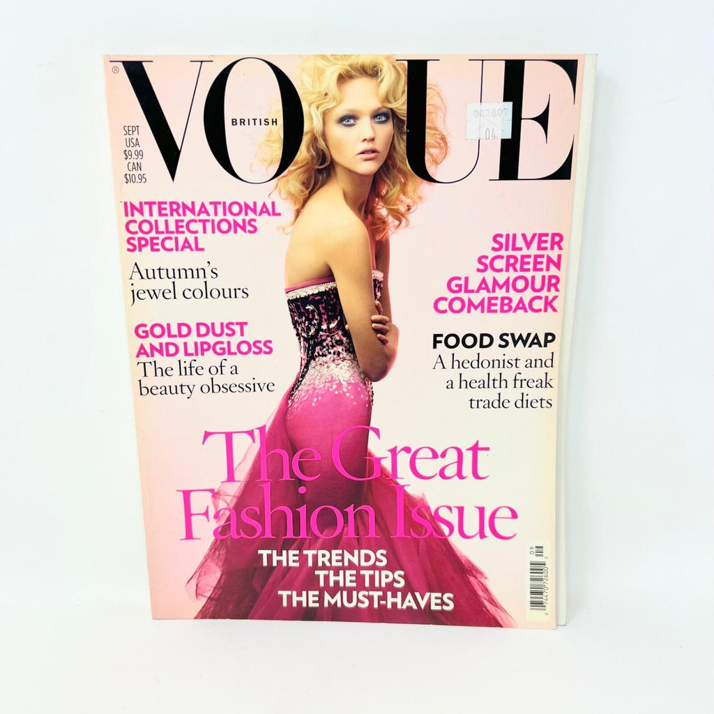 Vogue British Magazine September 2007 Sasha Pivovarova Fashion UK Import 3M