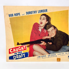 Caught In The Draft Vintage Movie Lobby Card (E) Bob Hope Dorothy Lamour