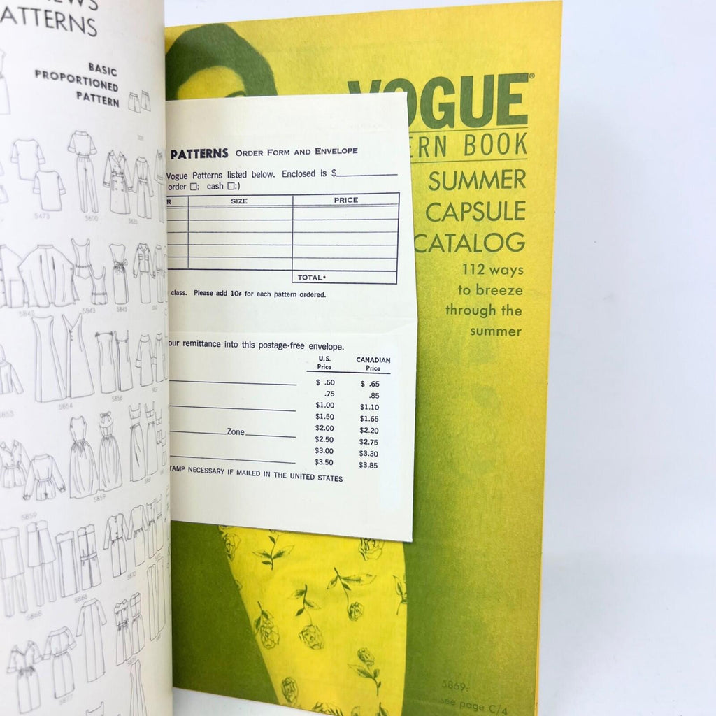 Vintage Vogue Pattern Book June July 1963