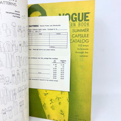 Vintage Vogue Pattern Book June July 1963