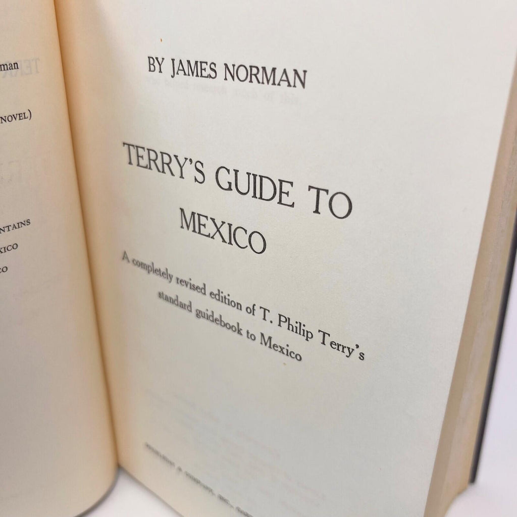 Terry's Guide to Mexico Hardcover Book By James Norman