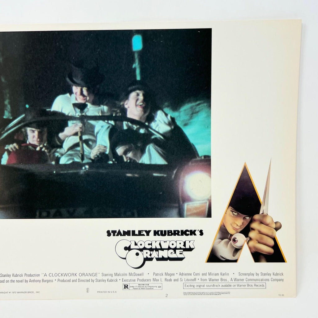 1972 Stanley Kubricks Clockwork Orange Horror Lobby Card Movie Posters No.2