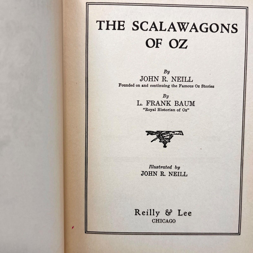 1941 Vintage The Scalawagons Of Oz By John R. Neill L. Frank Baum