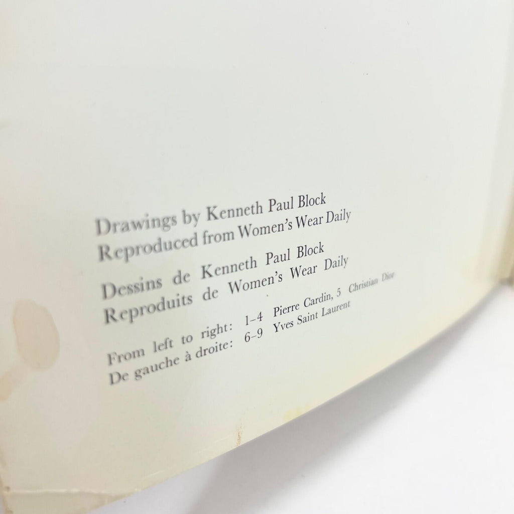 Drawings by Kenneth Paul Block Folder Pierre Cardin Christian Dior YSL
