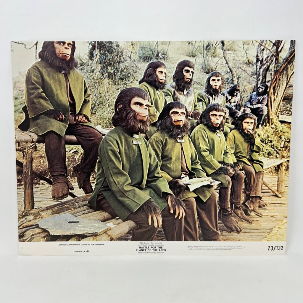 1973 Battle For The Planet Of The Apes Collectible Movie Lobby Card No.7