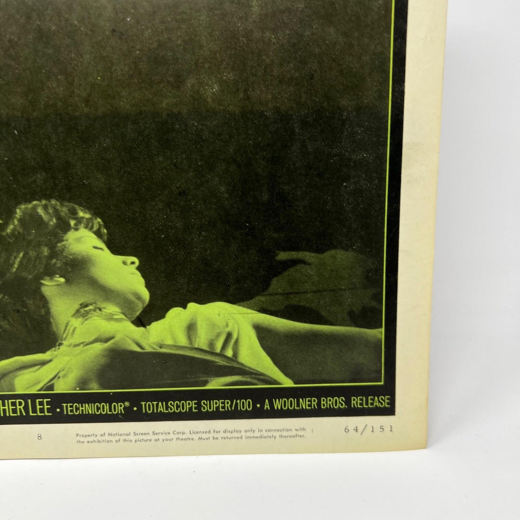 1964 Hercules in The Haunted Word Lobby Card Poster #8 Christopher Lee Reg Park