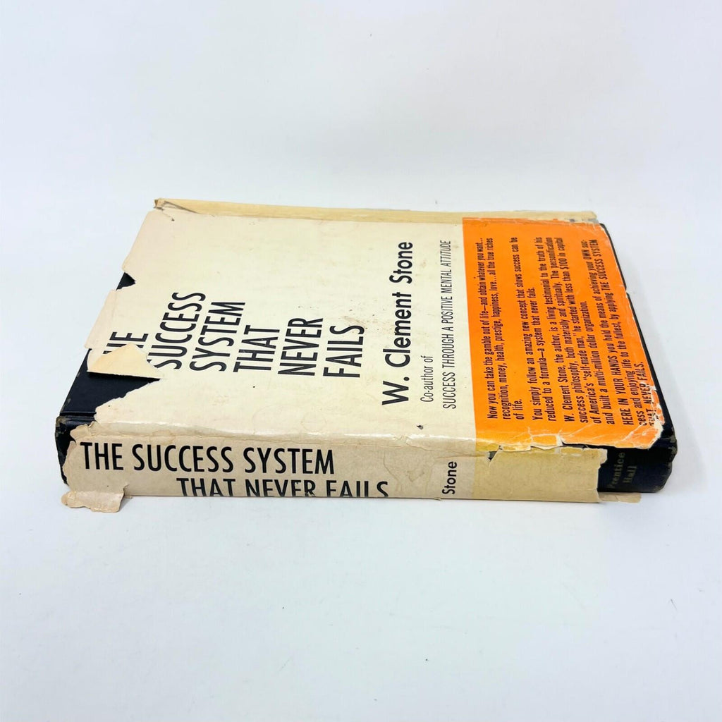 The Success System That Never Fails by W Clement Stone HC DJ 1967 Signed