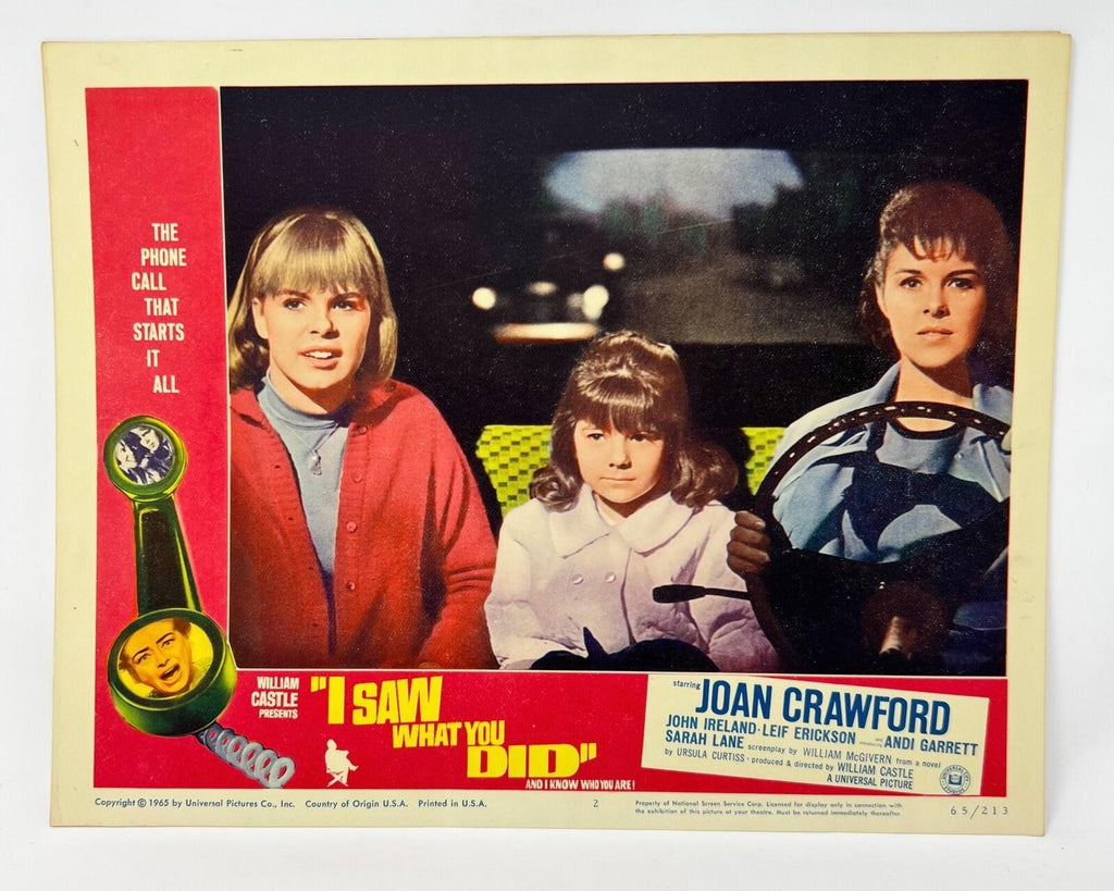 I Saw What you did and I know who you are  Lobby Cards Set Of 8