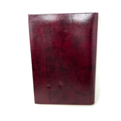 Burgundy & Gold engraved BBS Leather Fleur Sketchbook