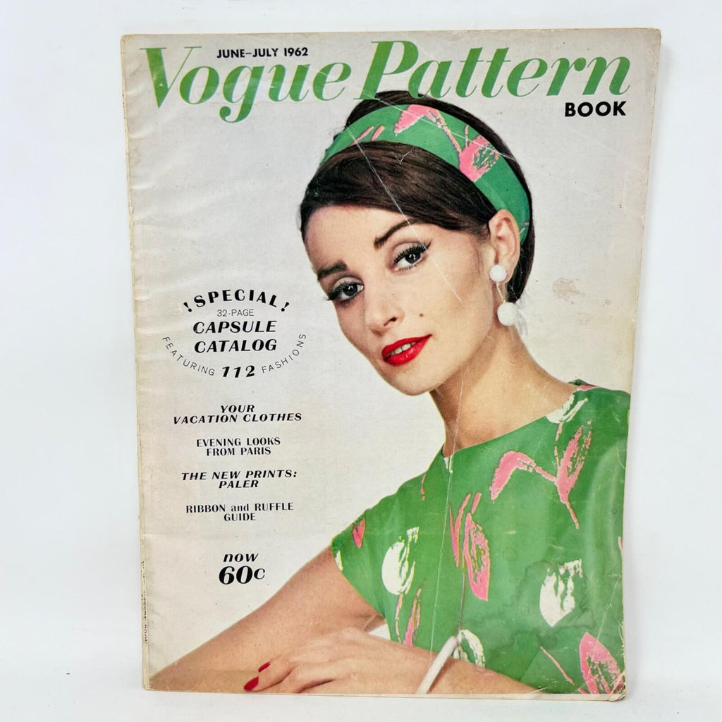 Vintage Vogue Pattern Book June July 1962