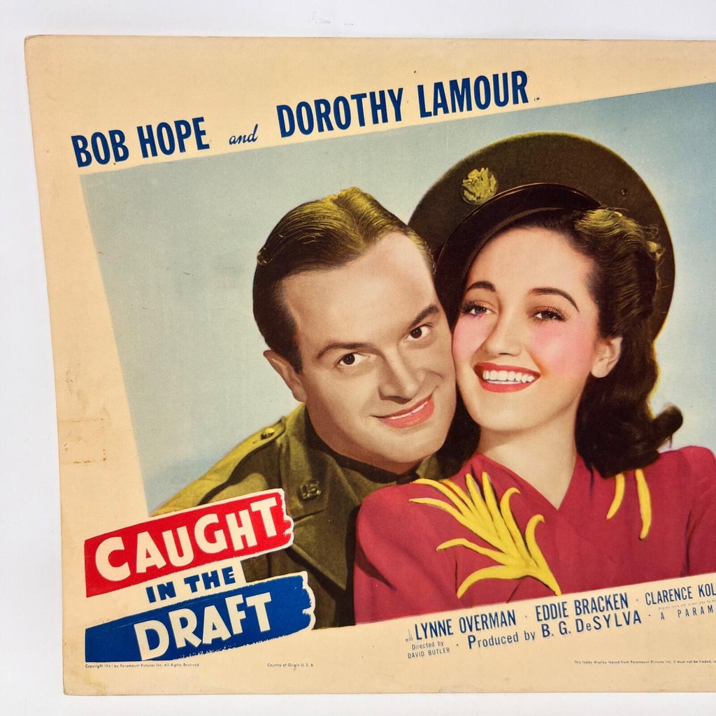 Cought In The Draft Vintage Movie Lobby Card (a) Bob Hope Dorothy Lamour