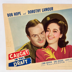 Cought In The Draft Vintage Movie Lobby Card (a) Bob Hope Dorothy Lamour