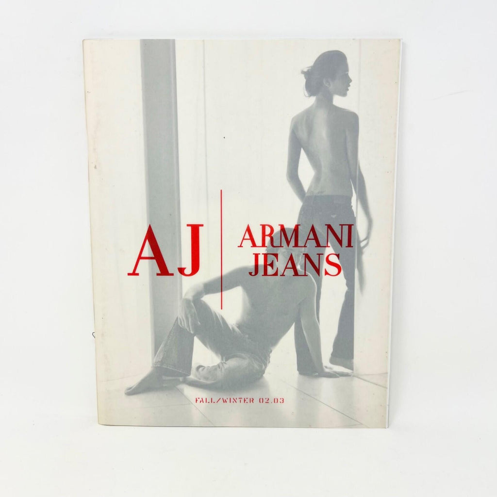 GIORGIO ARMANI JEANS FALL/WINTER 2002-2003 LOOKBOOK & LG POSTER