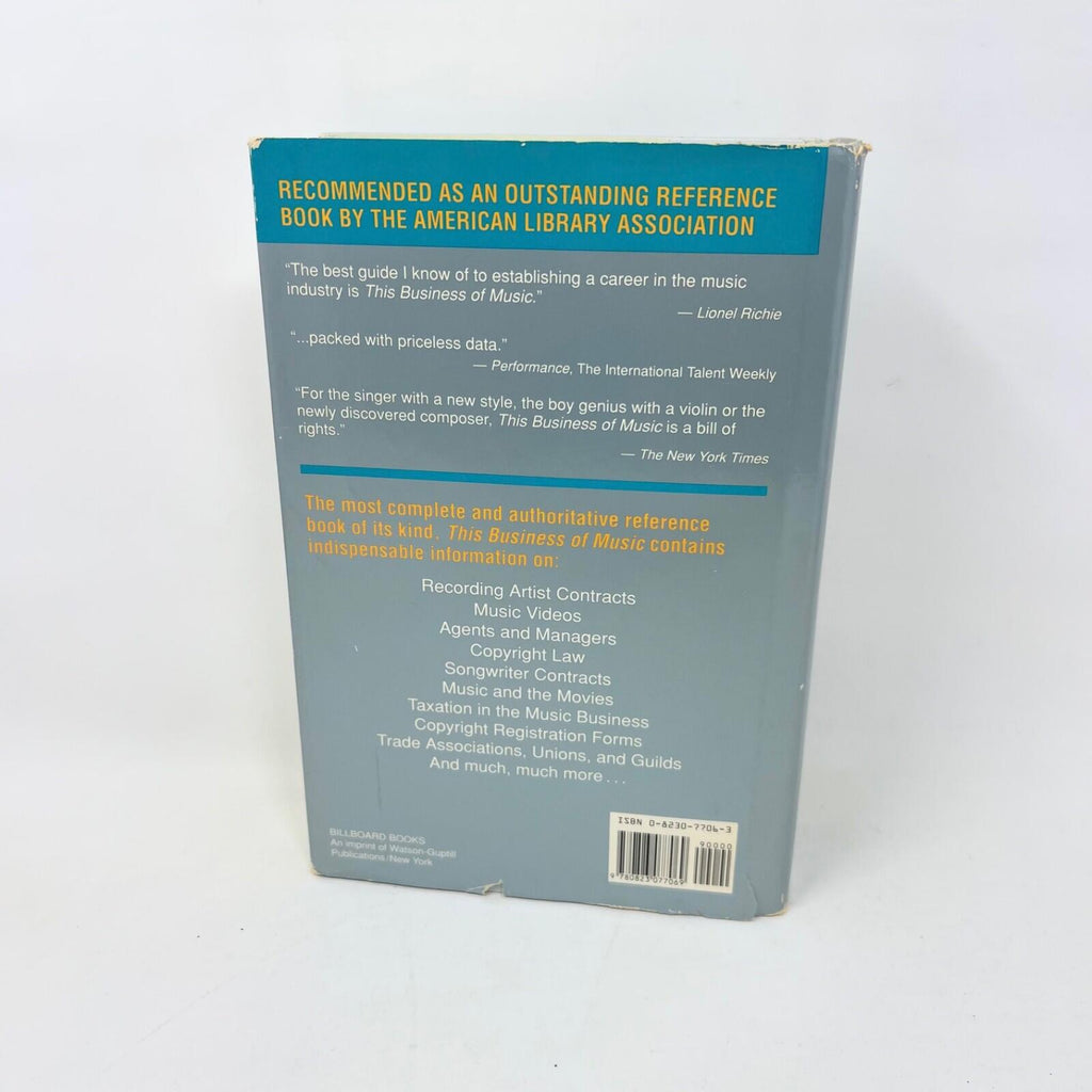 Business of Music by Watson-Guptill Hardcover Dust Jacket 1990 6th Edition