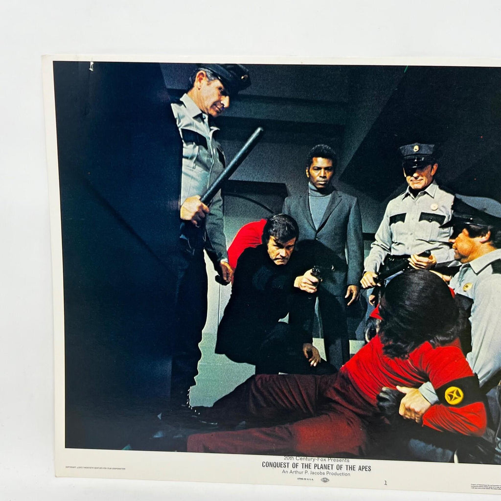1972 Conquest of The Planet Of The Apes Collectible movie Lobby Card No.1