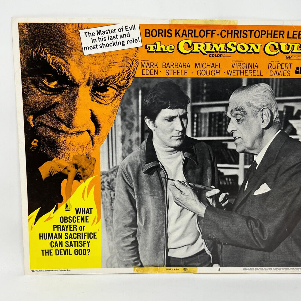 1970 The Crimson Cult Movie Lobby Card No.8