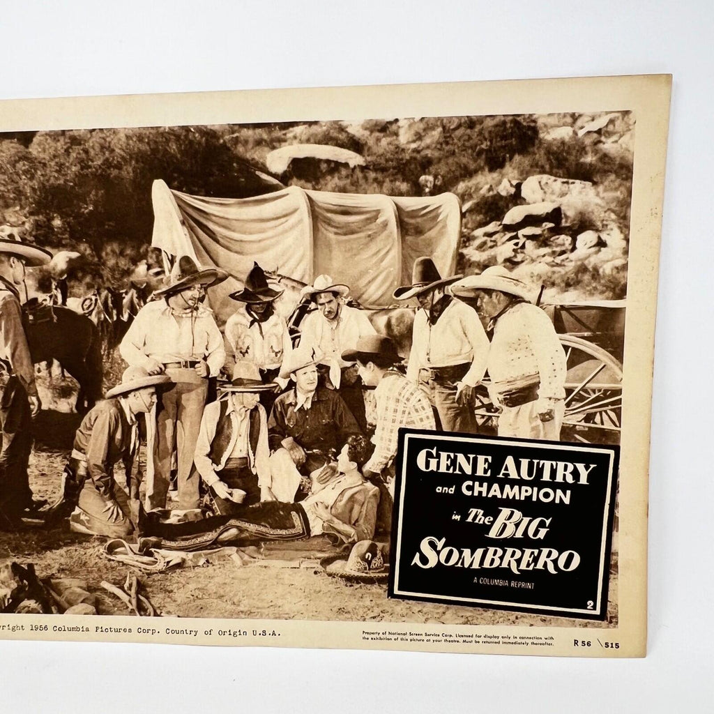 1956 Gene Autry The Big Sombrero Original Movie Lobby Card (g)