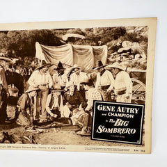 1956 Gene Autry The Big Sombrero Original Movie Lobby Card (g)