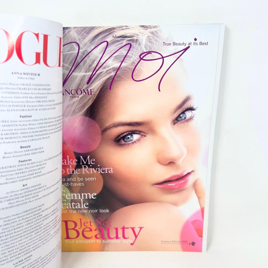 Vogue Magazine June 2006 Gisele Bundchen Daria Werbowy Amber Valletta