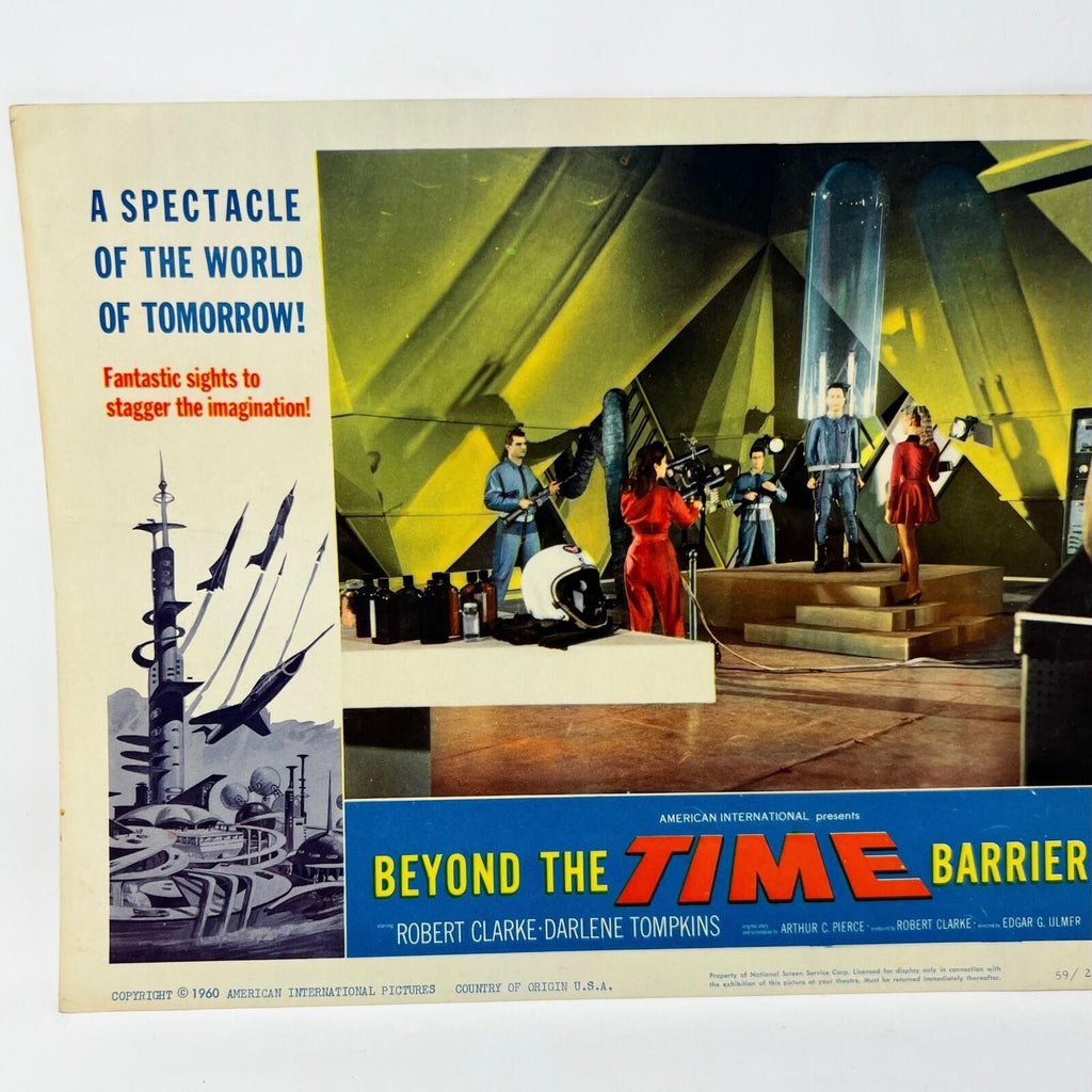 1960 Beyond The Time Barrier Sci-fi Collectible movie Lobby Card No.5