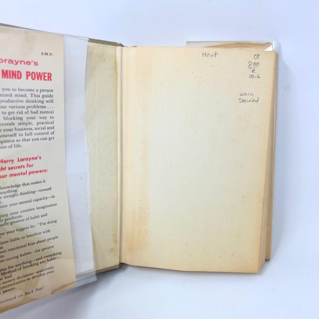 Secrets of Mind Power by Harry Lorayne, 1961 Hardcover