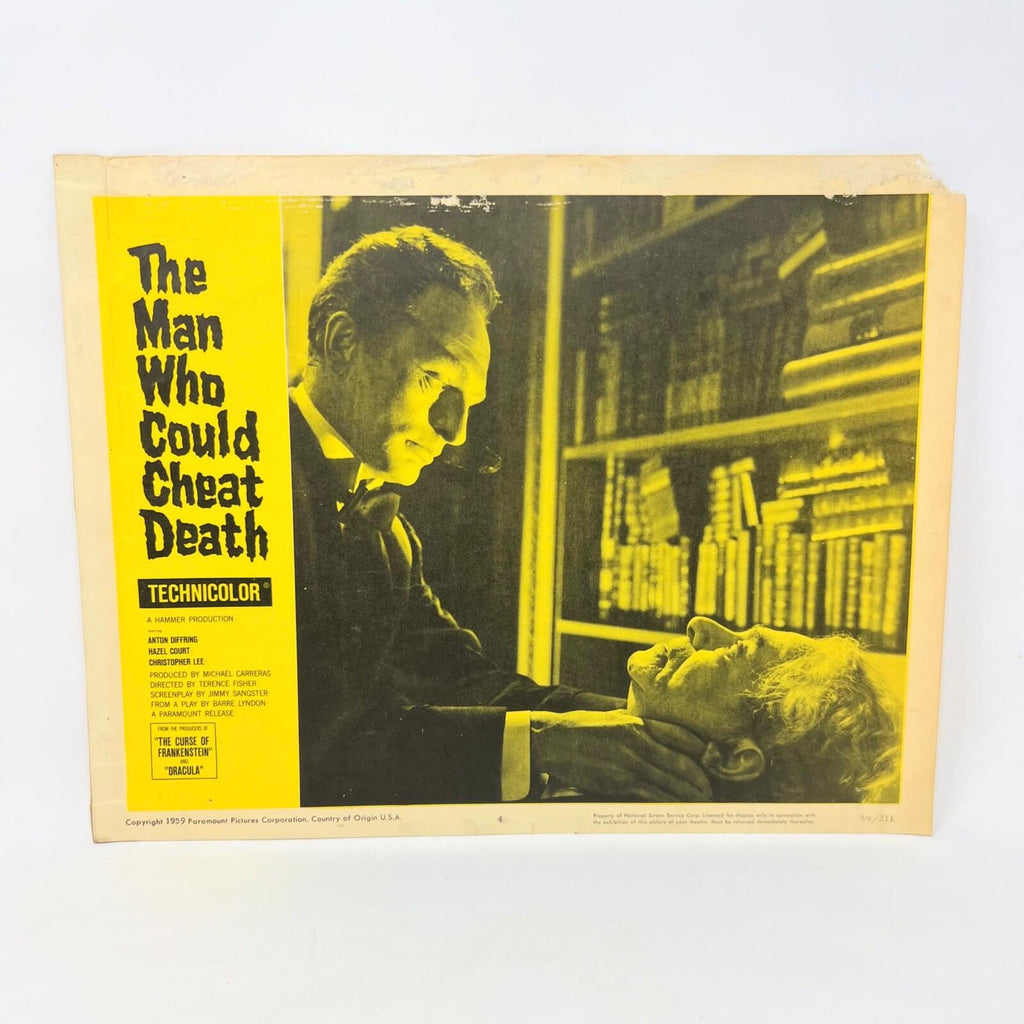 1959 The Man Who Could Cheat Death Collectible Movie Lobby Card No.4