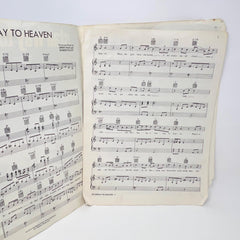 Led Zeppelin Stairway To Heaven 1972 Sheet Music Superhype songbook