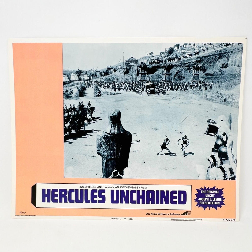 1973 Hercules The Original Uncut  Movie Lobby Card No.7 Joseph Levine