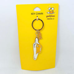 Gudetama Chopsticks Enamel Metal Keychain Sanrio Licensed NEW