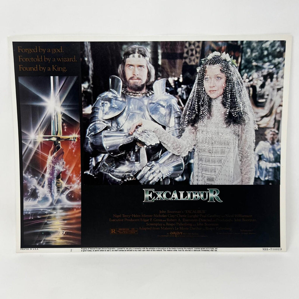 EXCALIBUR Movie Lobby CardsCollectible Lobby Card Poster No.1-7