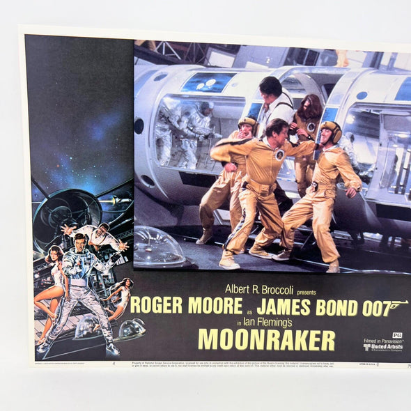 James Bond 007 In Lan Fleming's MoonRaker Collectible Movie Lobby Card No.4