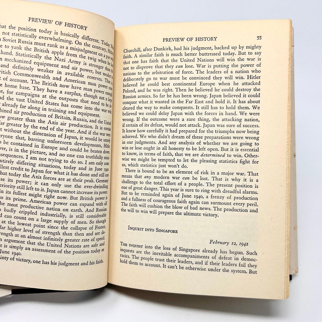 Vintage 1943 Preview Of History A Public Diary By Raymond Swing Book