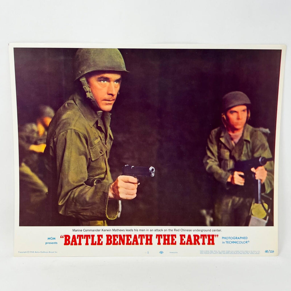 1968 Battle Beneath The Earth MGM  Collectible movie Lobby Card No.1