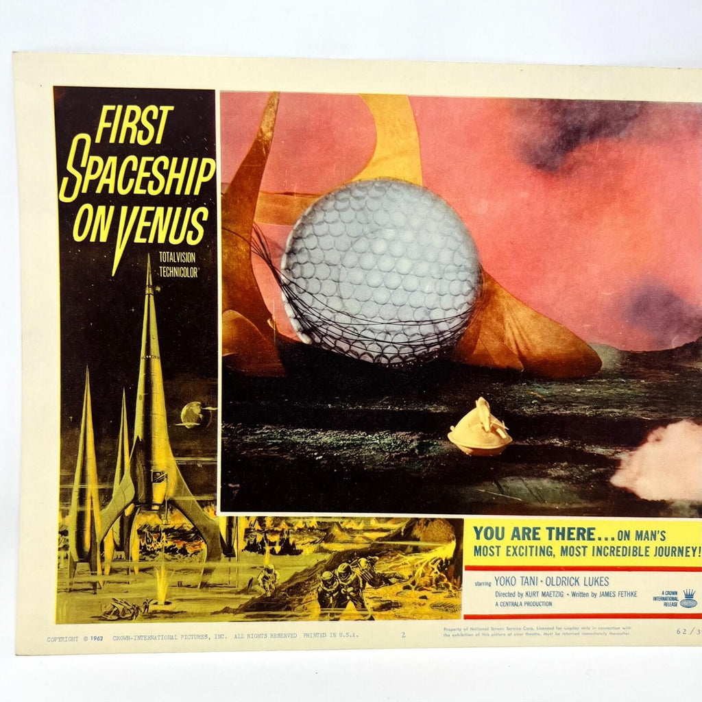 1962 First Spaceship On Venus Collectible movie Lobby Card No. 2