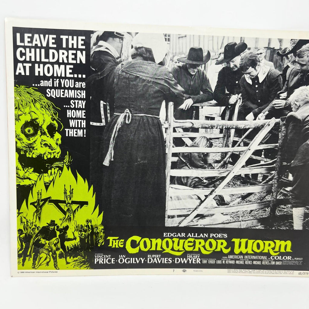 1968 The Conqueror Worm Collectible movie Lobby Card No.7