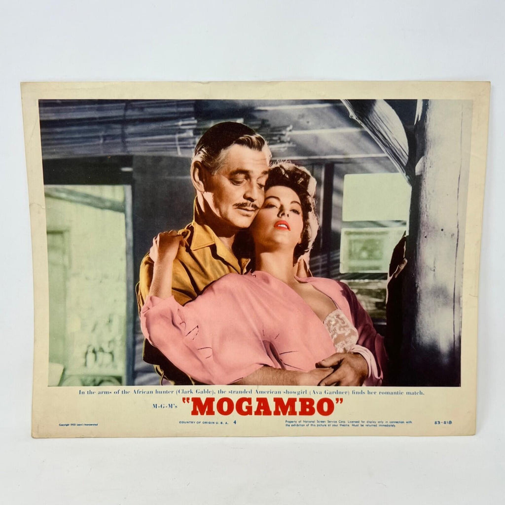 1953 Mogambo Collectible Movie Lobby Card No.4