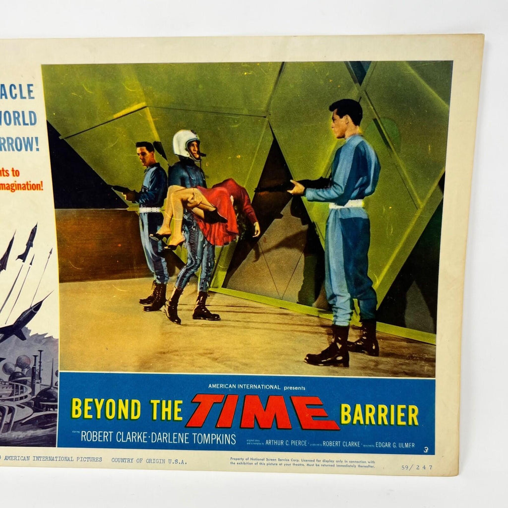 1960 Beyond The Time Barrier Sci-fi Collectible movie Lobby Card