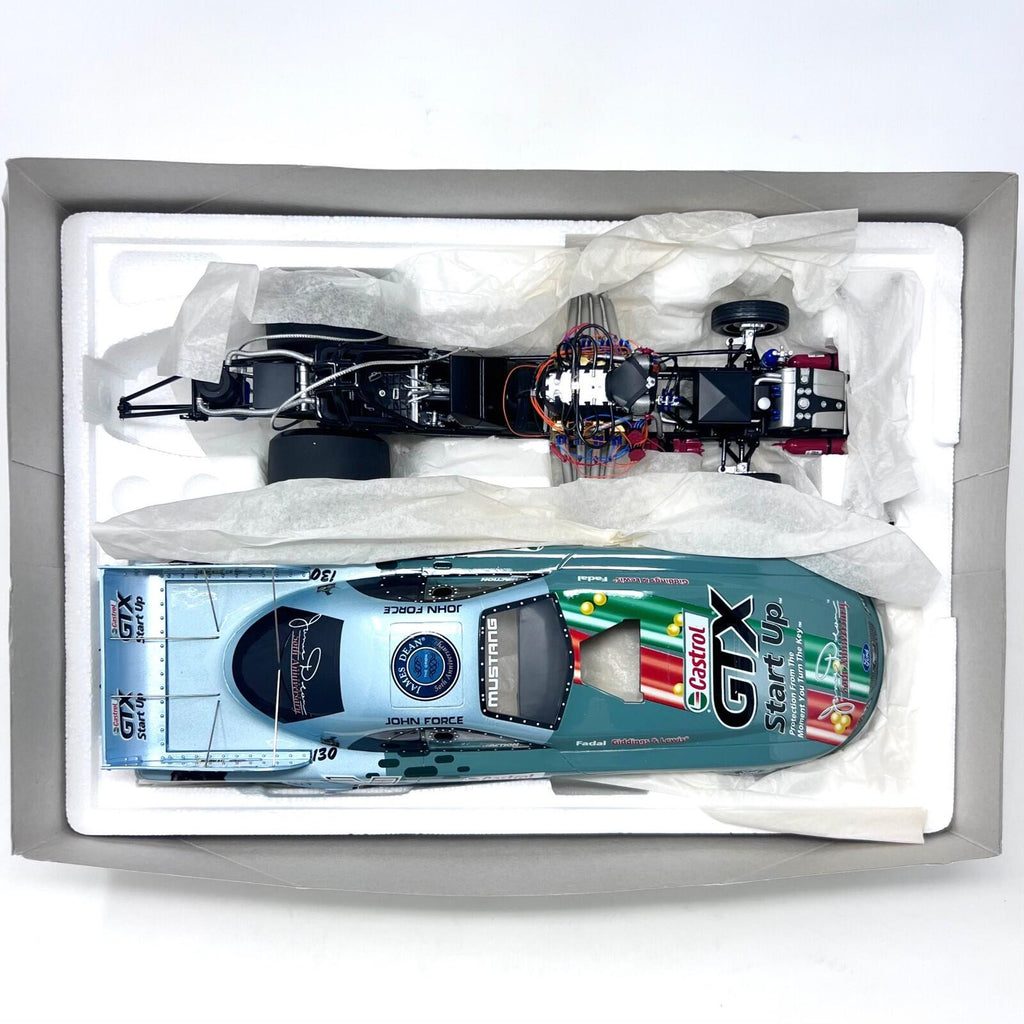 John Force Castrol GTX Start Up James Dean 2005 Mustang Funny Car 1/792 1:16