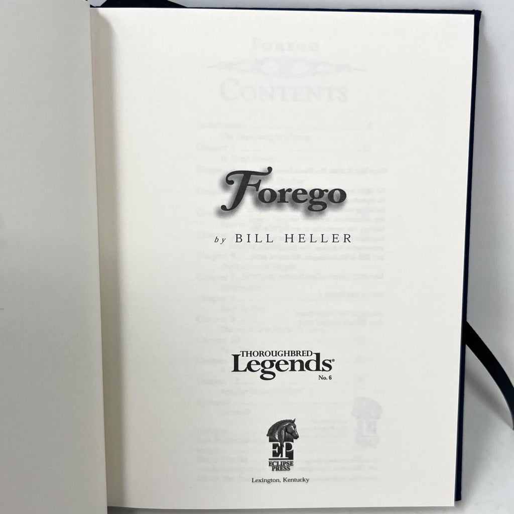 Forego (Thoroughbred Legends) by Bill Heller - Hardcover –  2001