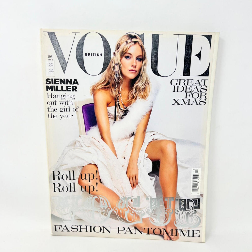 Vogue British Fashion Magazine December 2004 Sienna Miller
