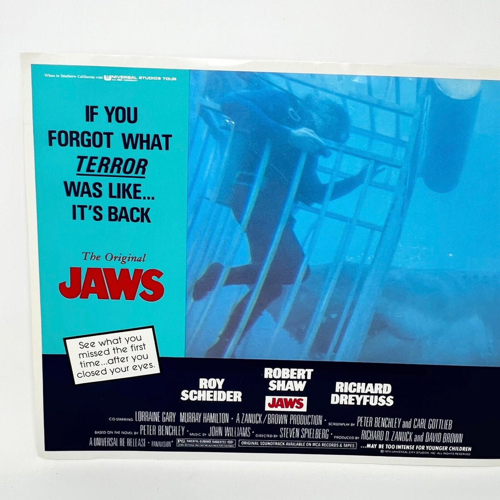 1975 Universal Studios Jaws 2 Horror Film Original Movie Lobby Card (b)