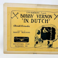 Bobby Vernon In Dutch Original Collectible movie Lobby Card