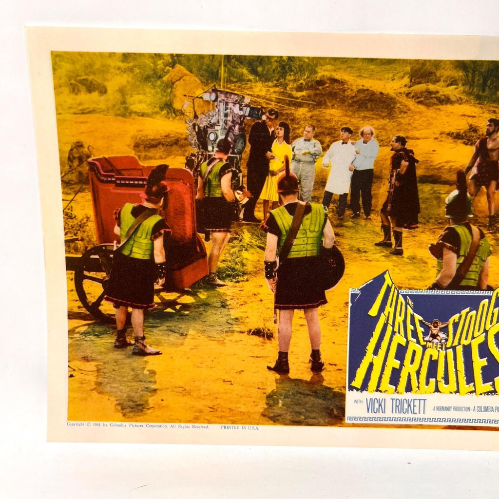 The Three Stooges Meet Hercules Original Movie Lobby Card (g)