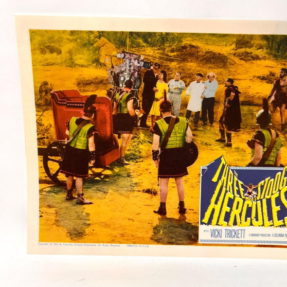 The Three Stooges Meet Hercules Original Movie Lobby Card (g)